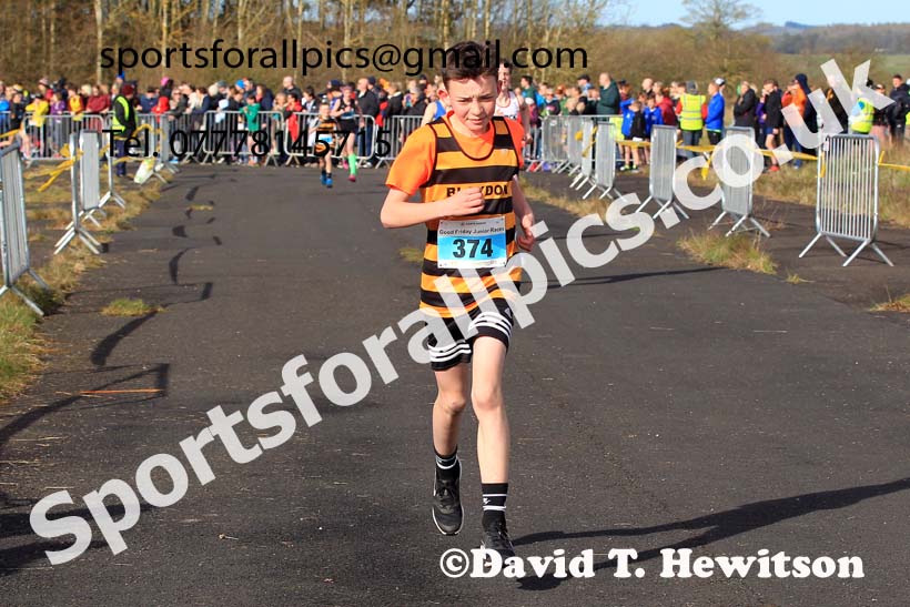 Boys and Girls Under-13s 2023 Elswick Harriers Road Relays, Albamarle Barrack Airfield, Ouston, Northumberland. Photo: David T. Hewitson/Sports for All Pics